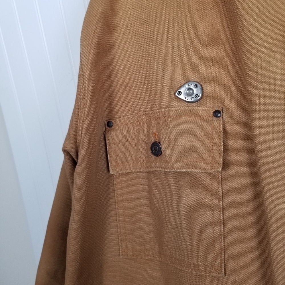 VTG Barn Field Coat Canvas Quilt Lined Made USA XXXL Winter Guide Gear Hunting - Picture 7 of 16